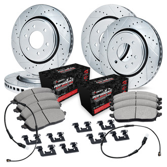 R1 Concepts® - Drilled and Slotted Brake Kit with Performance Off-Road/Tow Brake Pads