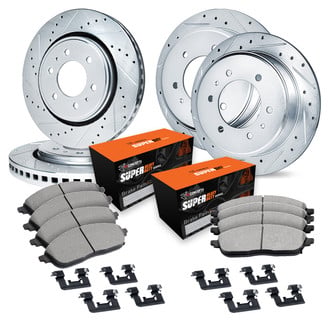 R1 Concepts® - Drilled and Slotted Brake Kit with Super Duty Pads