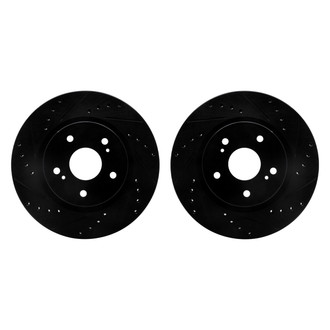 R1 Concepts® - Drilled and Slotted Front Brake Rotor Set