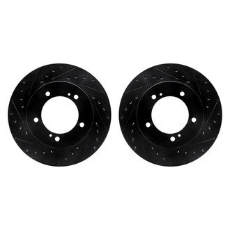 R1 Concepts® - Drilled and Slotted Front Brake Rotor Set