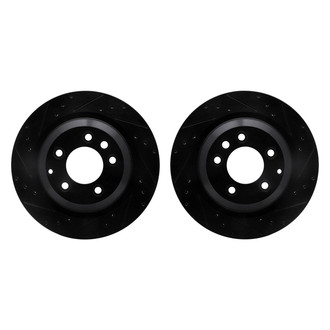 R1 Concepts® - Drilled and Slotted Rear Brake Rotor Set