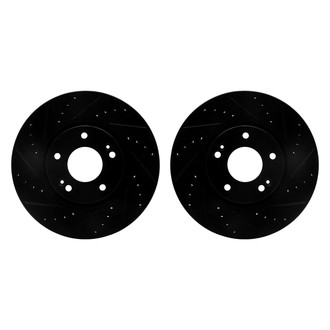 R1 Concepts® - Drilled and Slotted Front Brake Rotor Set