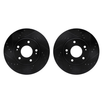 R1 Concepts® - Drilled and Slotted Front Brake Rotor Set