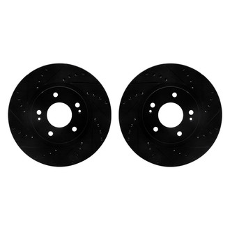 R1 Concepts® - Drilled and Slotted Front Brake Rotor Set