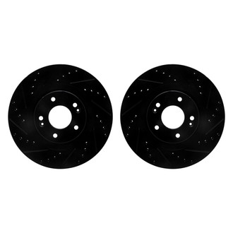 R1 Concepts® - Drilled and Slotted Front Brake Rotor Set