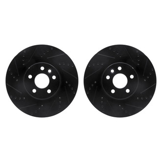 R1 Concepts® - Drilled and Slotted Front Brake Rotor Set