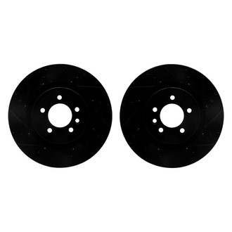 R1 Concepts® - Drilled and Slotted Front Brake Rotor Set