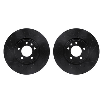 R1 Concepts® - Drilled and Slotted Front Brake Rotor Set