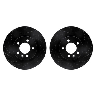 R1 Concepts® - Drilled and Slotted Front Brake Rotor Set