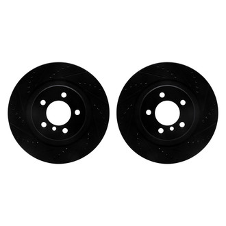 R1 Concepts® - Drilled and Slotted Front Brake Rotor Set