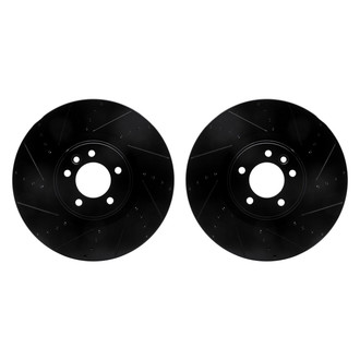 R1 Concepts® - Drilled and Slotted Front Brake Rotor Set