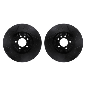 R1 Concepts® - Drilled and Slotted Front Brake Rotor Set