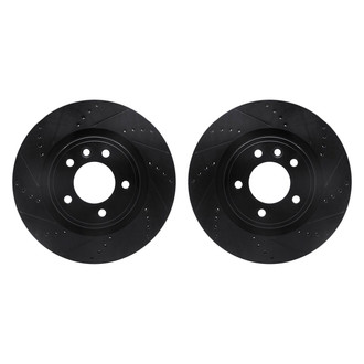 R1 Concepts® - Drilled and Slotted Rear Brake Rotor Set