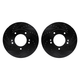 R1 Concepts® - Drilled and Slotted Front Brake Rotor Set