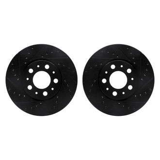 R1 Concepts® - Drilled and Slotted Front Brake Rotor Set