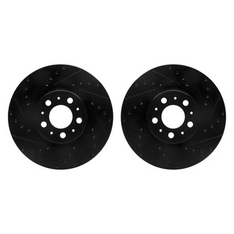 R1 Concepts® - Drilled and Slotted Front Brake Rotor Set