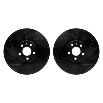 R1 Concepts® - Drilled and Slotted Front Brake Rotor Set