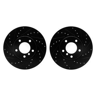 R1 Concepts® - Drilled and Slotted Front Brake Rotor Set