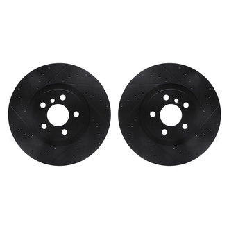 R1 Concepts® - Drilled and Slotted Front Brake Rotor Set