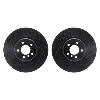 R1 Concepts® - Drilled and Slotted Front Brake Rotor Set
