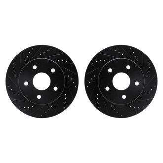 R1 Concepts® - Drilled and Slotted Front Brake Rotor Set