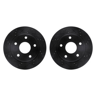 R1 Concepts® - Drilled and Slotted Front Brake Rotor Set