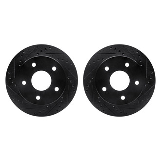 R1 Concepts® - Drilled and Slotted Front Brake Rotor Set
