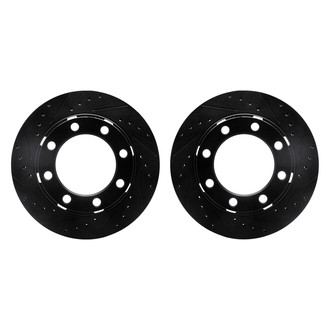 R1 Concepts® - Drilled and Slotted Front Brake Rotor Set