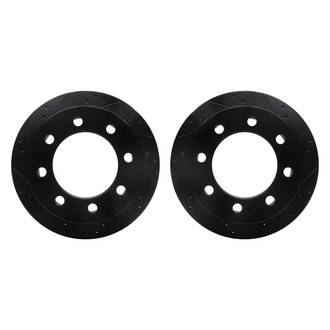 R1 Concepts® - Drilled and Slotted Rear Brake Rotor Set