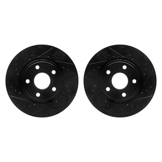 R1 Concepts® - Drilled and Slotted Front Brake Rotor Set