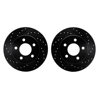 R1 Concepts® - Drilled and Slotted Front Brake Rotor Set