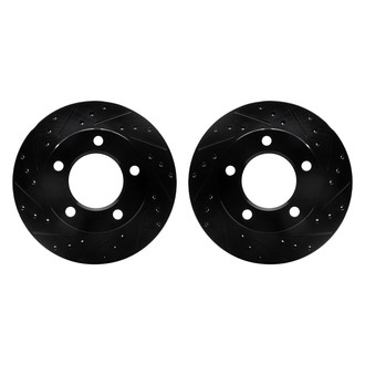 R1 Concepts® - Drilled and Slotted Front Brake Rotor Set