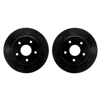 R1 Concepts® - Drilled and Slotted Front Brake Rotor Set
