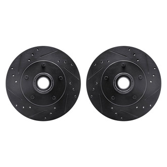 R1 Concepts® - Drilled and Slotted Front Brake Rotor Set