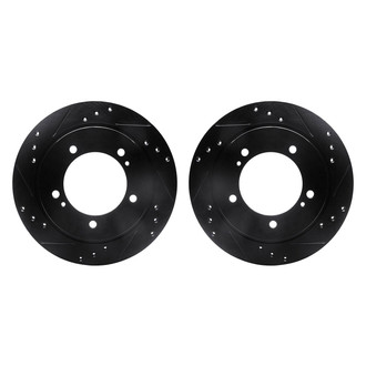 R1 Concepts® - Drilled and Slotted Front Brake Rotor Set
