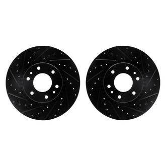 R1 Concepts® - Drilled and Slotted Front Brake Rotor Set
