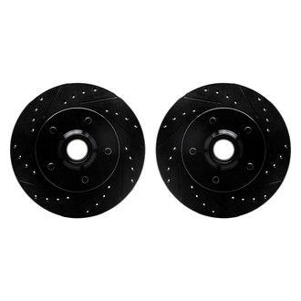 R1 Concepts® - Drilled and Slotted Front Brake Rotor Set