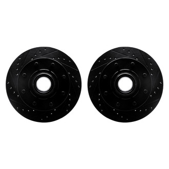 R1 Concepts® - Drilled and Slotted Front Brake Rotor Set
