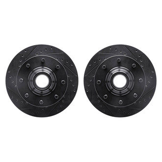 R1 Concepts® - Drilled and Slotted Front Brake Rotor Set