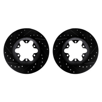 R1 Concepts® - Drilled and Slotted Front Brake Rotor Set