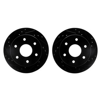 R1 Concepts® - Drilled and Slotted Front Brake Rotor Set