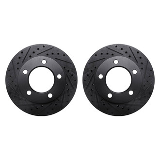 R1 Concepts® - Drilled and Slotted Front Brake Rotor Set