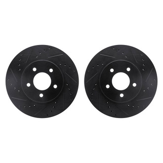 R1 Concepts® - Drilled and Slotted Front Brake Rotor Set