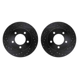 R1 Concepts® - Drilled and Slotted Front Brake Rotor Set