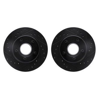 R1 Concepts® - Drilled and Slotted Front Brake Rotor Set