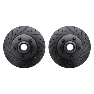 R1 Concepts® - Drilled and Slotted Front Brake Rotor Set