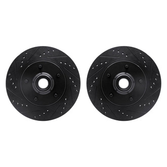 R1 Concepts® - Drilled and Slotted Front Brake Rotor Set
