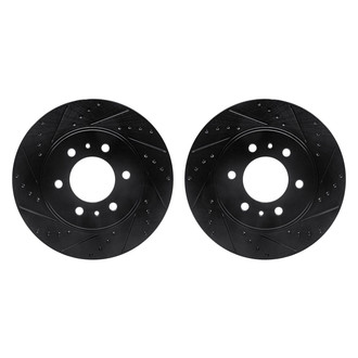 R1 Concepts® - Drilled and Slotted Front Brake Rotor Set