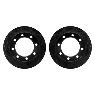 R1 Concepts® - Drilled and Slotted Front Brake Rotor Set