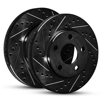 R1 Concepts® - eLINE Series™ Drilled and Slotted Front Brake Rotor Set